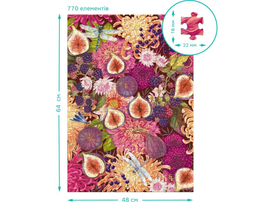 DODO Puzzle Botany: Figy a kvety 770 dielikov