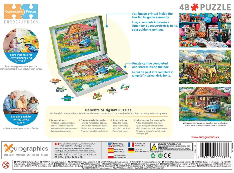 EUROGRAPHICS Puzzle Connecting Pieces: Dedinský obchodík 48 dielikov