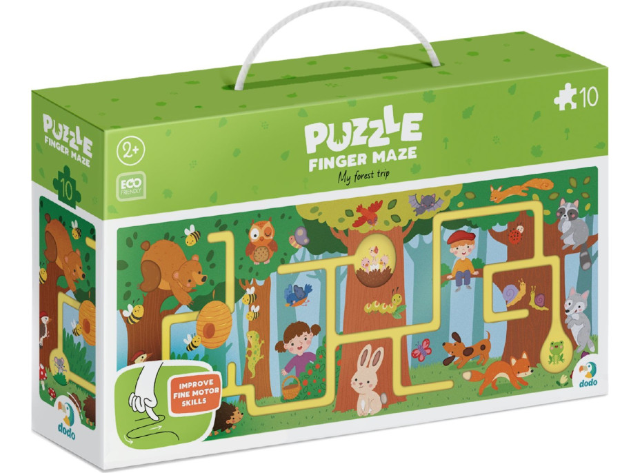 DODO Puzzle Labyrint: Cesta lesom 10 dielikov