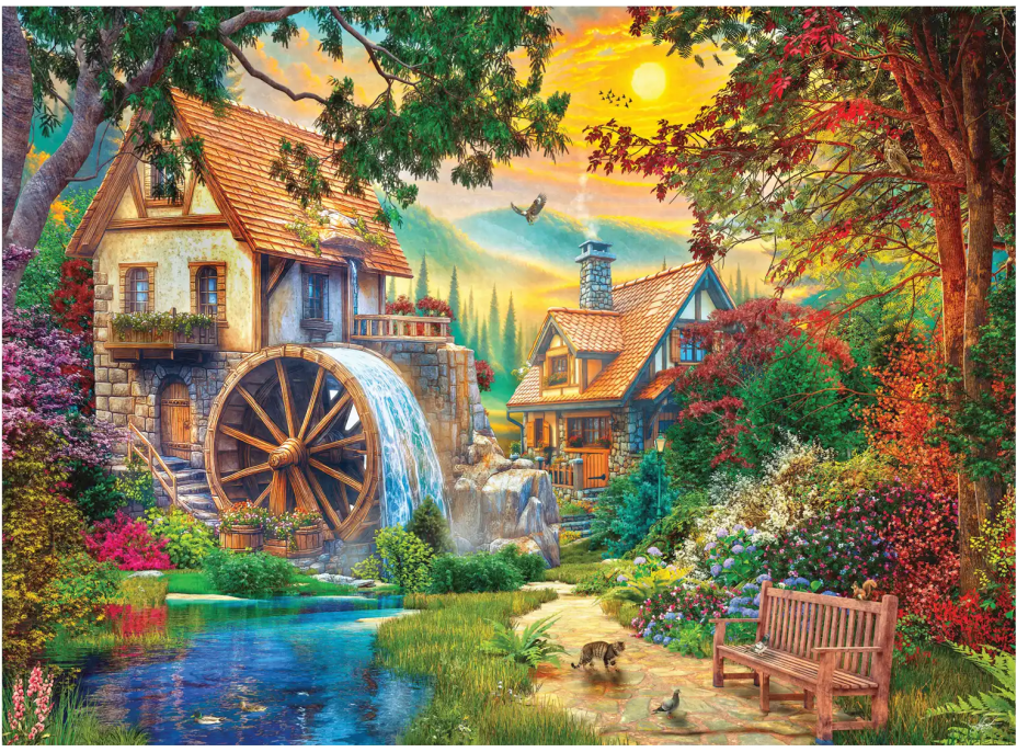 ANATOLIAN Puzzle Vodný mlyn 4000 dielikov