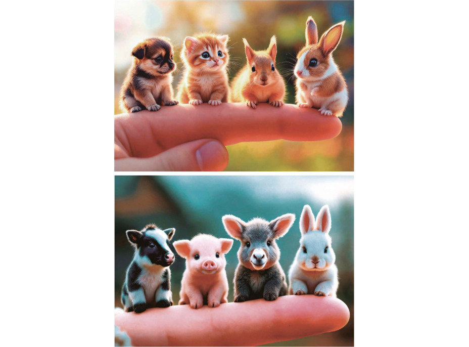 EDUCA Puzzle Malé zvieratká 2x20 dielikov