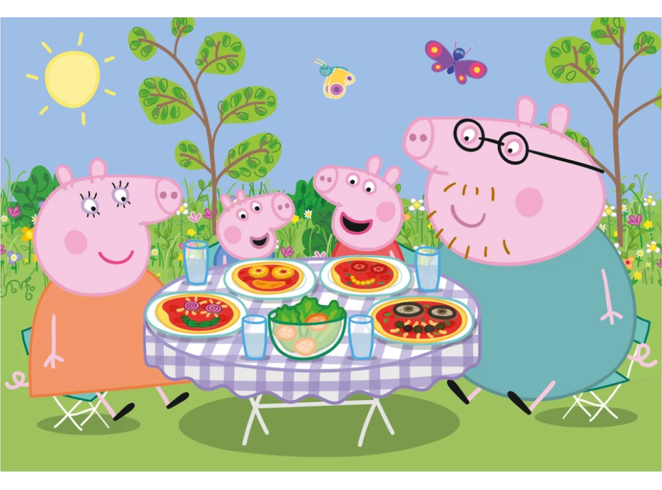 DINO Puzzle Peppa Pig: Na dovolenke 2x48 dielikov