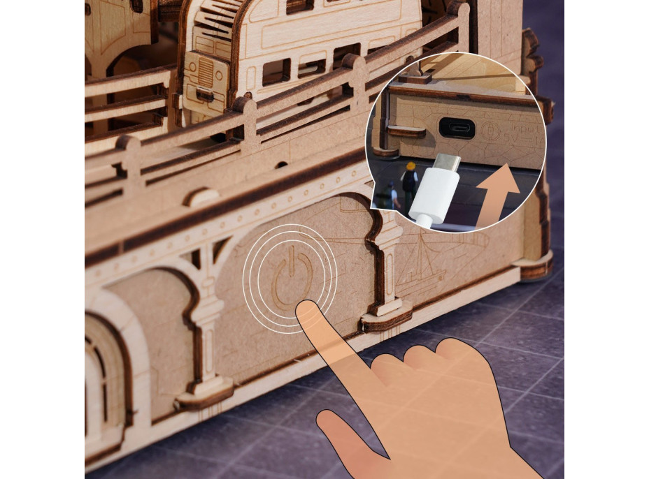 ROBOTIME Roker 3D drevené puzzle Londýn 431 dielikov