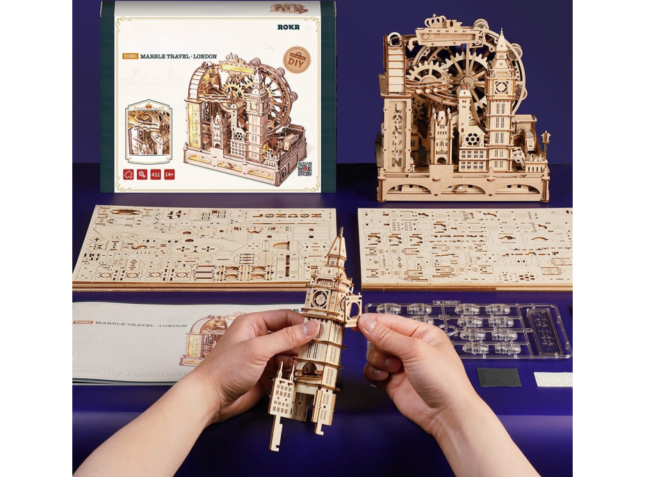 ROBOTIME Roker 3D drevené puzzle Londýn 431 dielikov