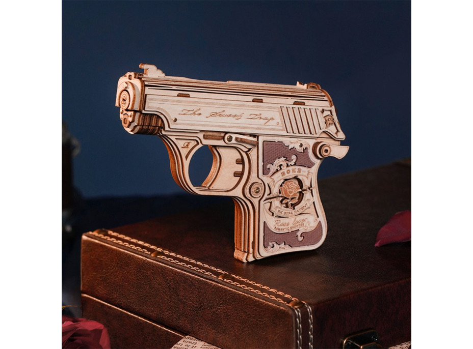 ROBOTIME Roker 3D drevené puzzle Mini pištole 113 dielikov