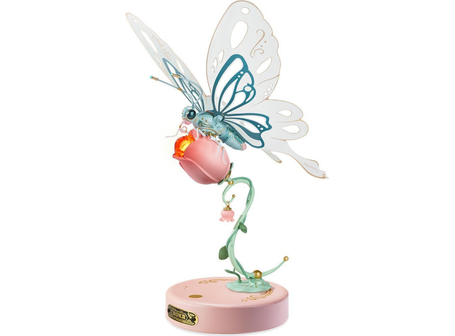 ROBOTIME Roker 3D puzzle Motýľ ružový 79 dielikov