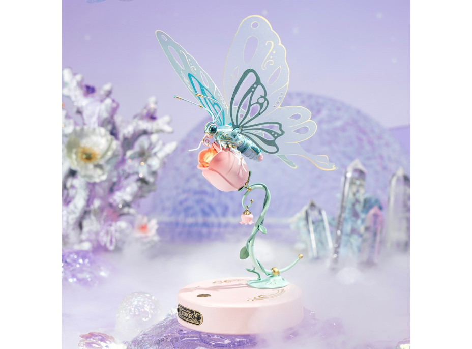 ROBOTIME Roker 3D puzzle Motýľ ružový 79 dielikov