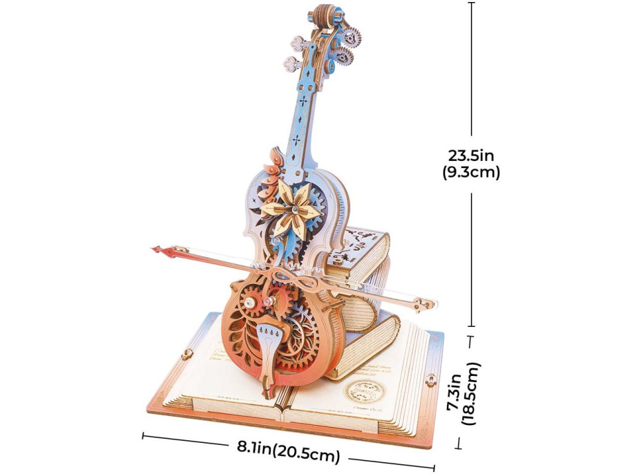 ROBOTIME Roker 3D drevené puzzle Nádherná symfónia 199 dielikov