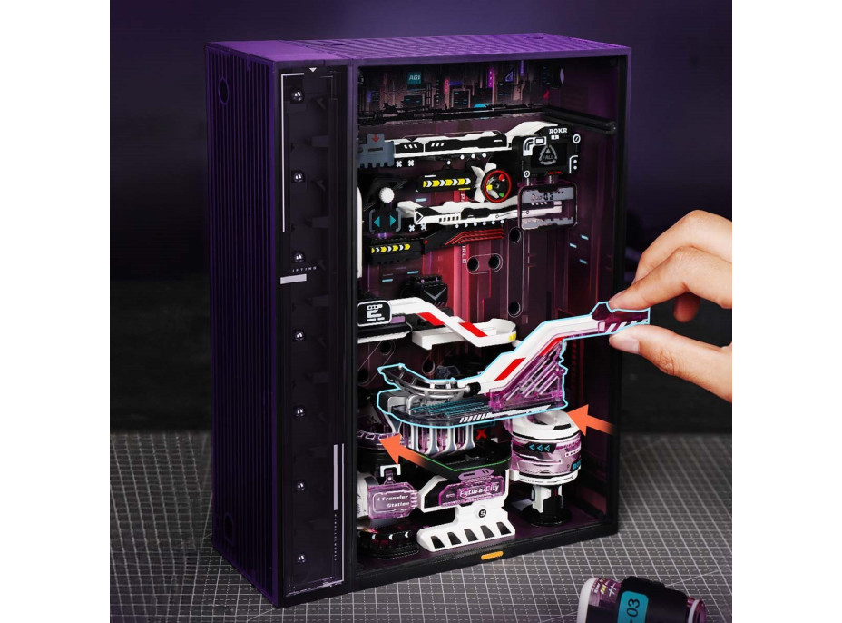 ROBOTIME Roker 3D puzzle s dráhou: Mesto budúcnosti 140 dielikov