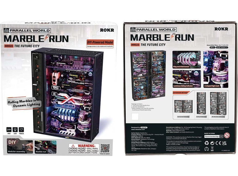 ROBOTIME Roker 3D puzzle s dráhou: Mesto budúcnosti 140 dielikov