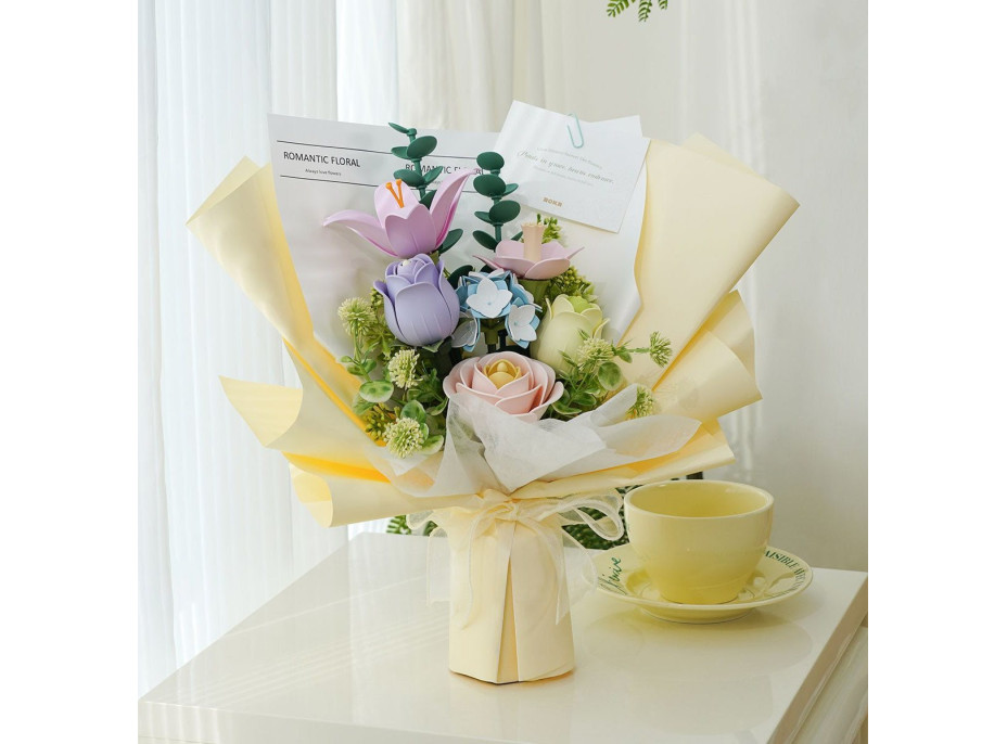 ROBOTIME Roker Floral Art: 3D puzzle Jarný kvet 165 dielikov