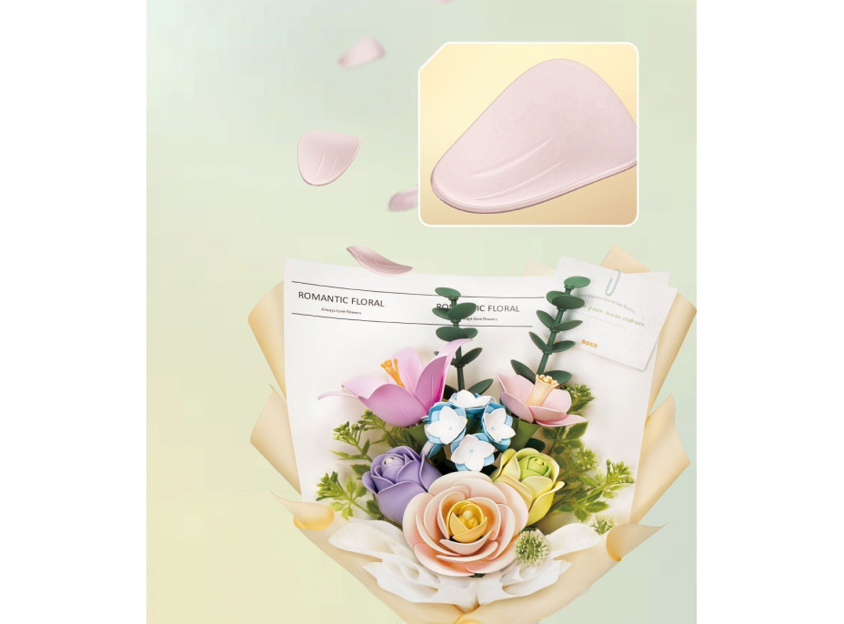 ROBOTIME Roker Floral Art: 3D puzzle Jarný kvet 165 dielikov