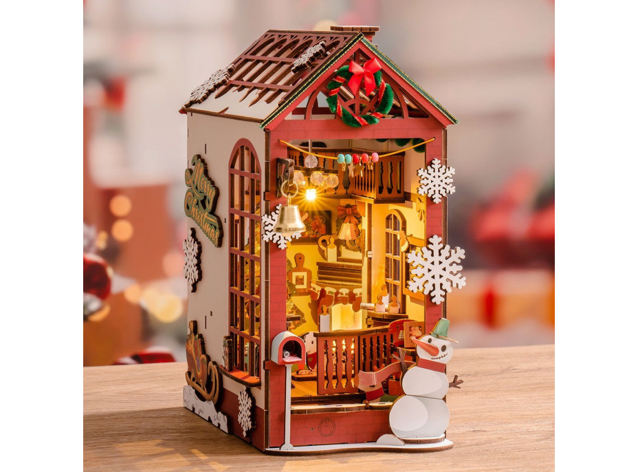 ROBOTIME Rolife DIY 3D Zarážka na knihy: Chalúpka 206 dielikov