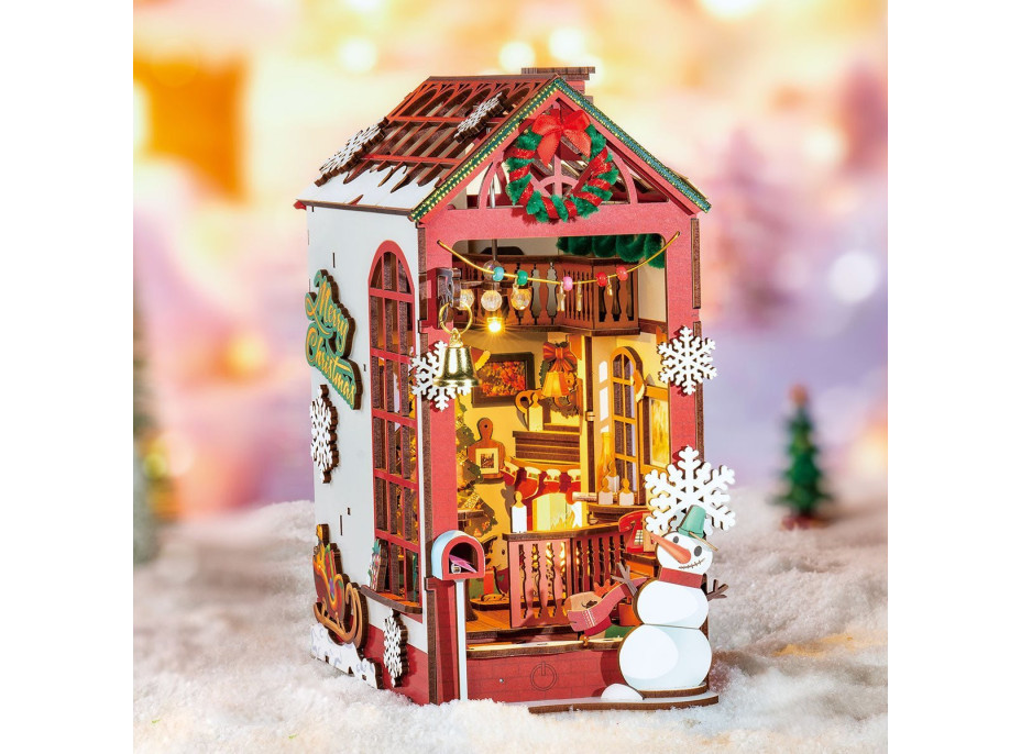 ROBOTIME Rolife DIY 3D Zarážka na knihy: Chalúpka 206 dielikov