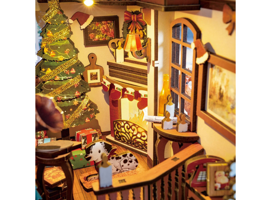 ROBOTIME Rolife DIY 3D Zarážka na knihy: Chalúpka 206 dielikov