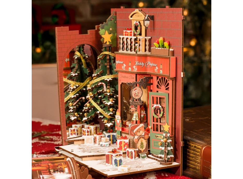 ROBOTIME Rolife DIY 3D Zarážka na knihy: Chalúpka 206 dielikov