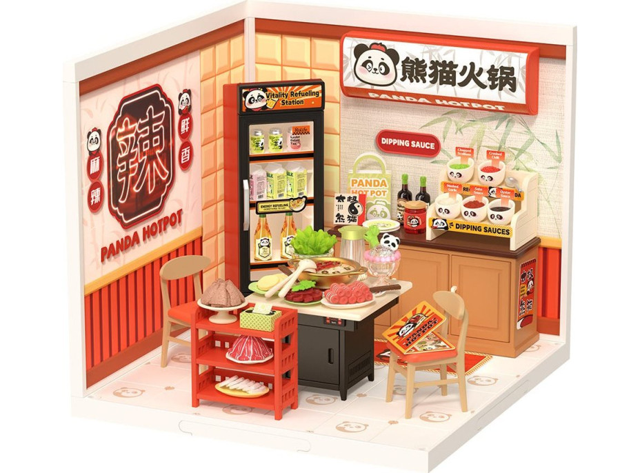 ROBOTIME Rolife DIY House: Ázijská reštaurácia s LED osvetlením 127 dielikov