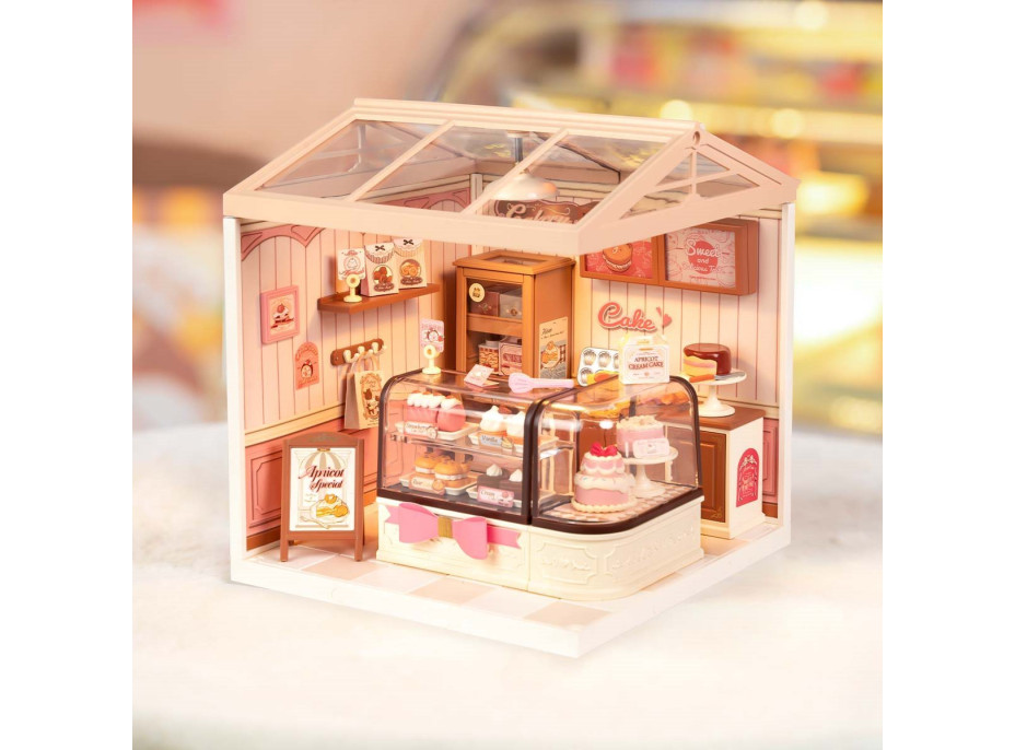ROBOTIME Rolife DIY House: Cukráreň s LED osvetlením 115 dielikov