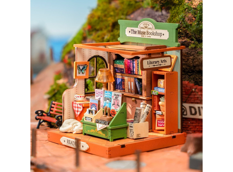 ROBOTIME Rolife DIY House: Kníhkupectvo Múza 68 dielikov