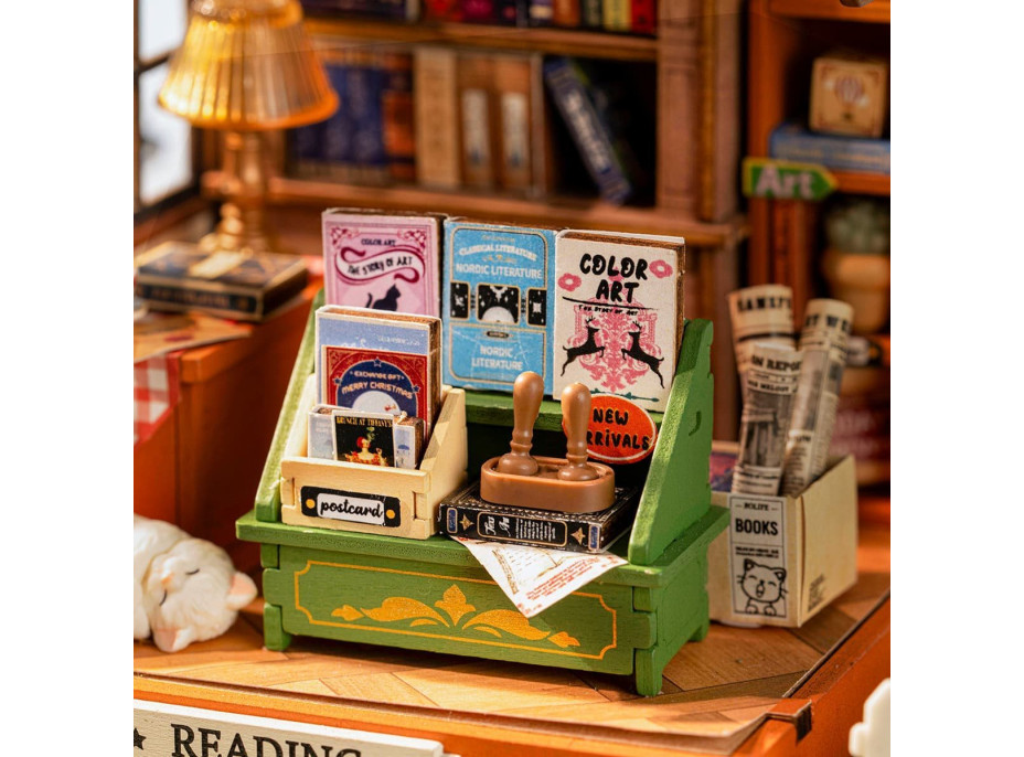 ROBOTIME Rolife DIY House: Kníhkupectvo Múza 68 dielikov