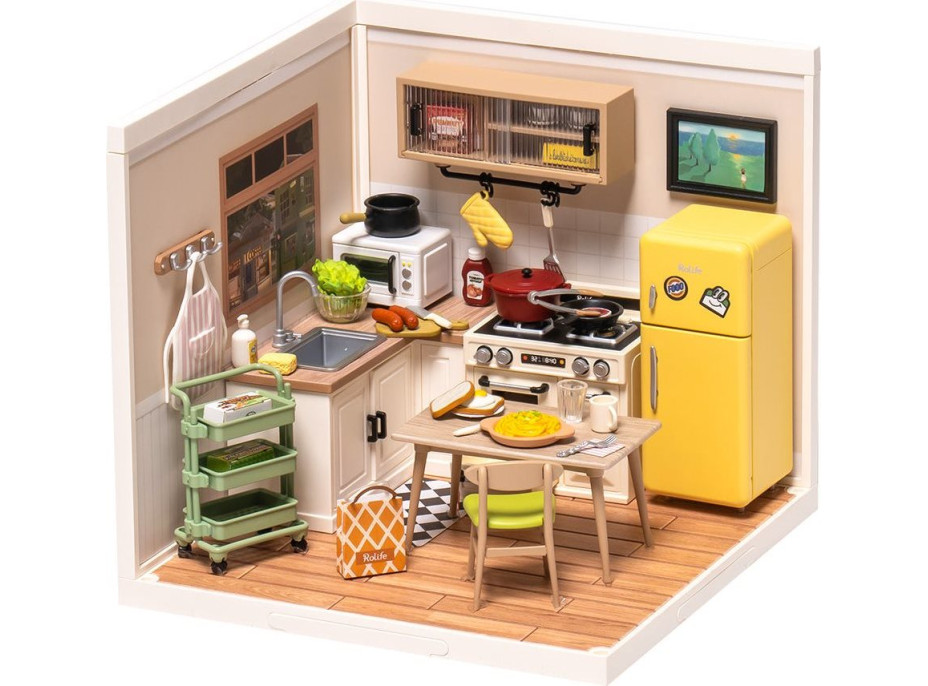 ROBOTIME Rolife DIY House: Kuchyňa s LED osvetlením 152 dielikov