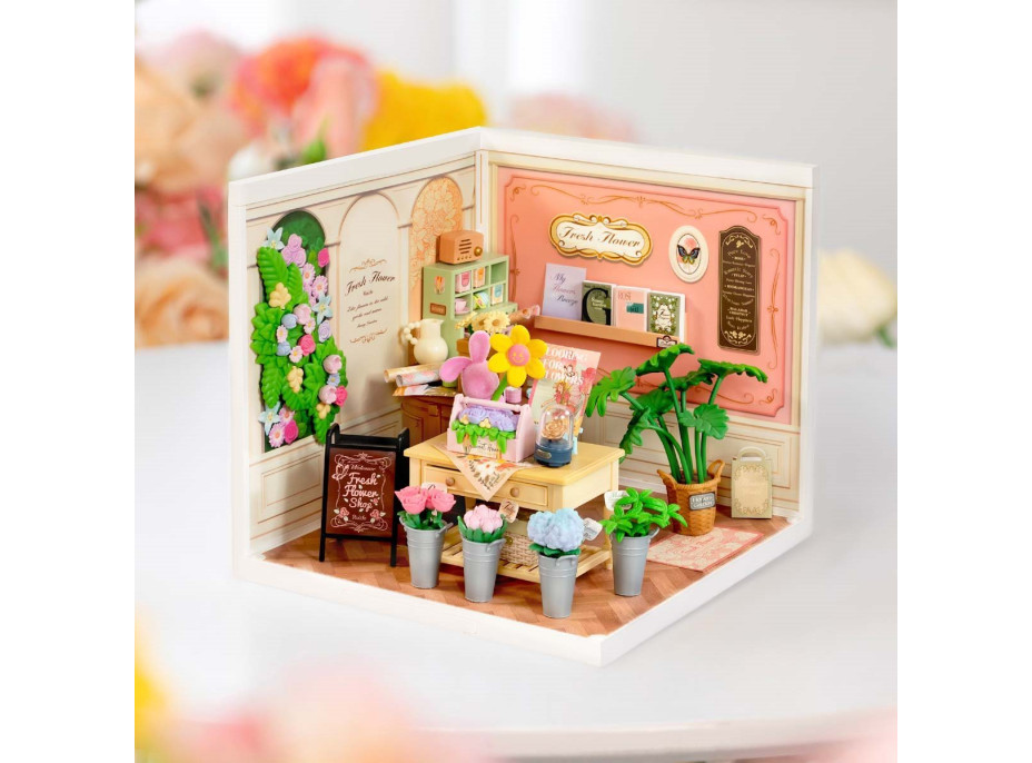 ROBOTIME Rolife DIY House: Kvetinárstvo s LED osvetlením 142 dielikov