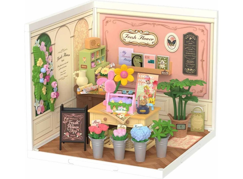 ROBOTIME Rolife DIY House: Kvetinárstvo s LED osvetlením 142 dielikov