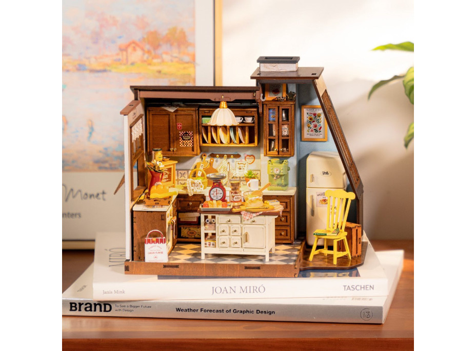 ROBOTIME Rolife DIY House: Pečenie v kuchyni s LED osvetlením