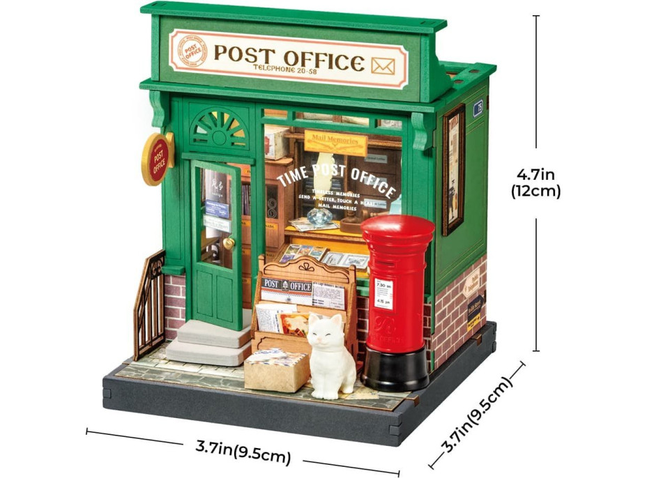 ROBOTIME Rolife DIY House: Pošta 54 dielikov