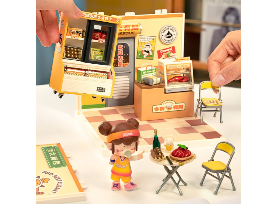 ROBOTIME Rolife DIY House: Reštaurácia Nonstop s LED osvetlením 120 dielikov