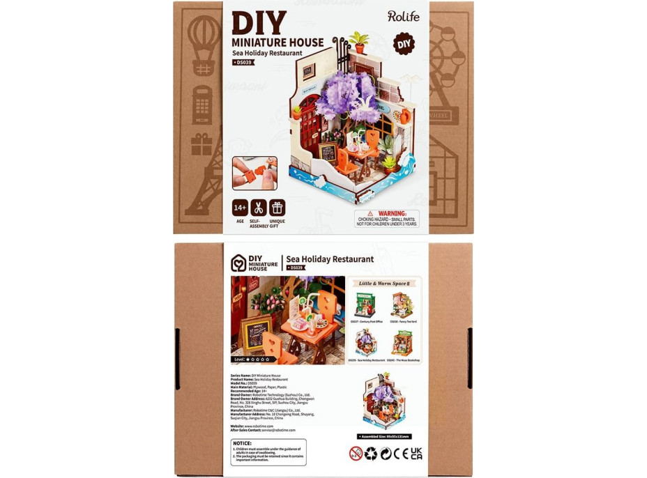 ROBOTIME Rolife DIY House: Reštaurácia Sea Holiday 68 dielikov