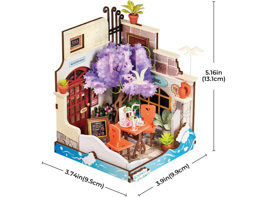 ROBOTIME Rolife DIY House: Reštaurácia Sea Holiday 68 dielikov