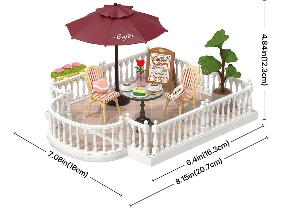 ROBOTIME Rolife DIY House: Terasa Chic Café 76 dielikov