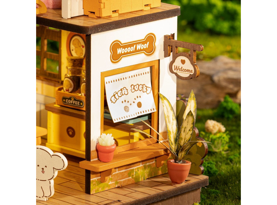 ROBOTIME Rolife DIY House: Vila pre psíkov s LED osvetlením