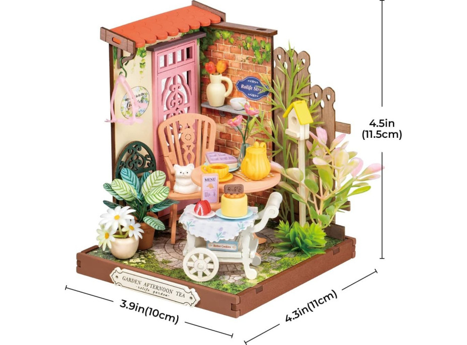 ROBOTIME Rolife DIY House: Čajový kútik 76 dielikov