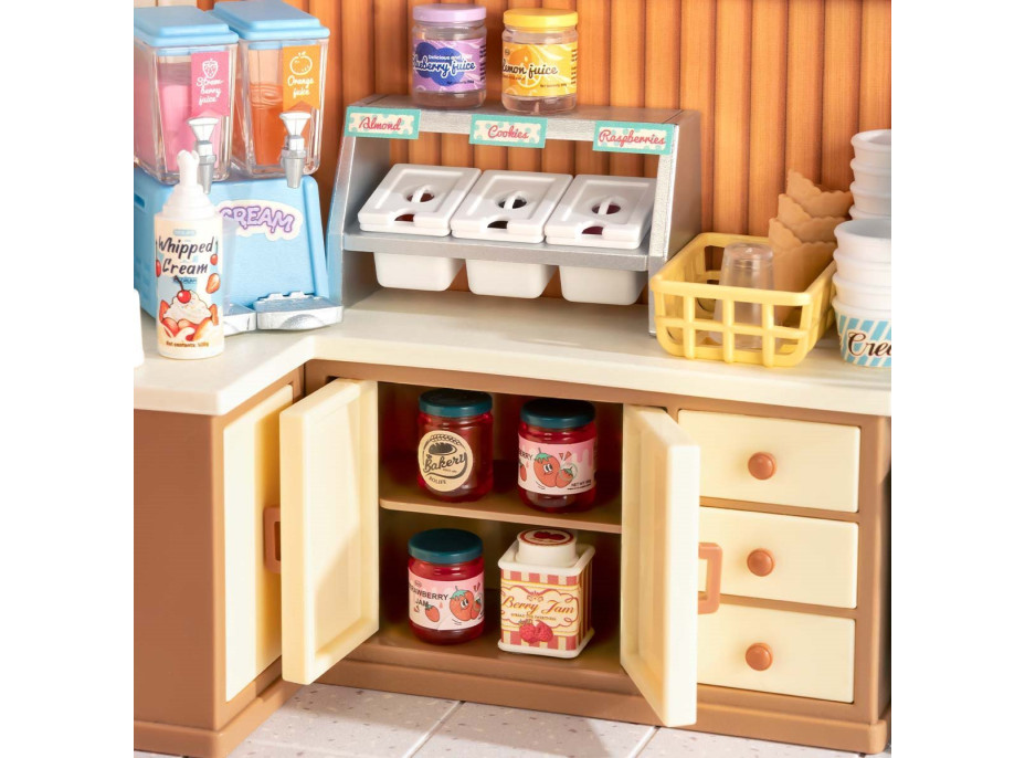 ROBOTIME Rolife DIY House: Zmrzlináreň s LED osvetlením 144 dielikov