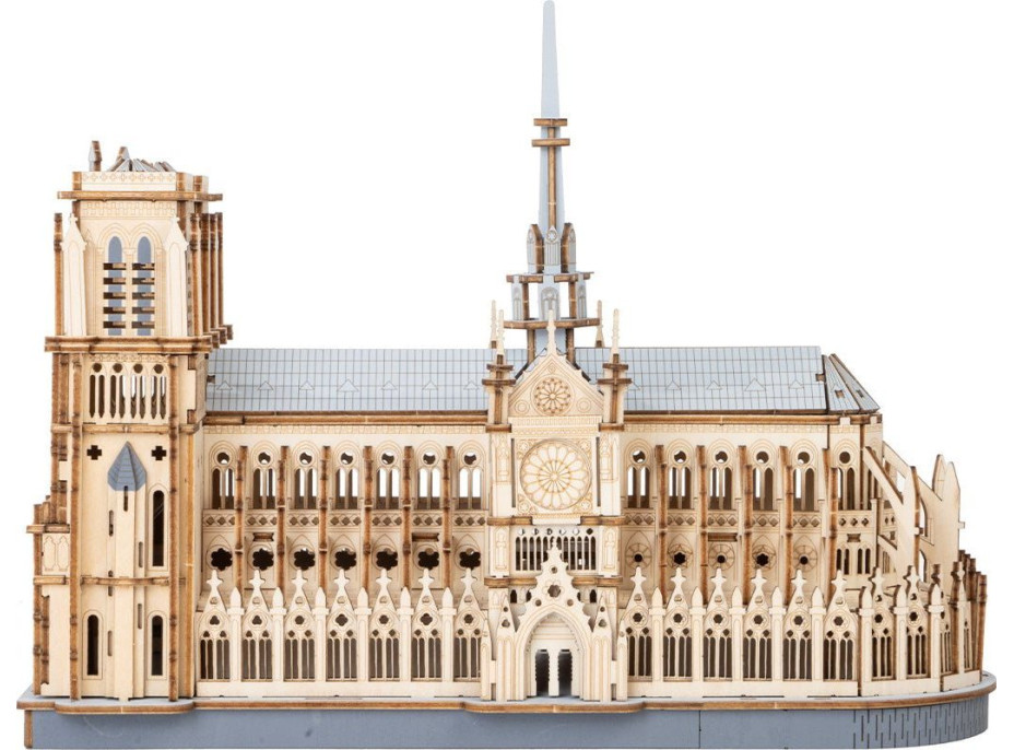 ROBOTIME Rowood 3D drevené puzzle Katedrála Notre-Dame 330 dielikov
