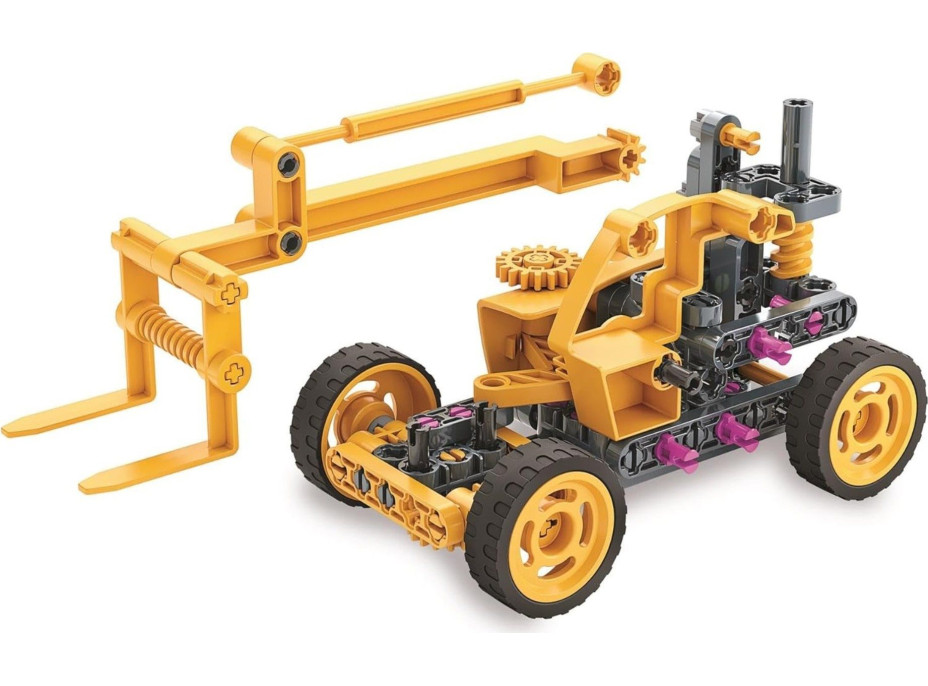 CLEMENTONI Science&Play Mechanické laboratórium Vysokozdvižný vozík