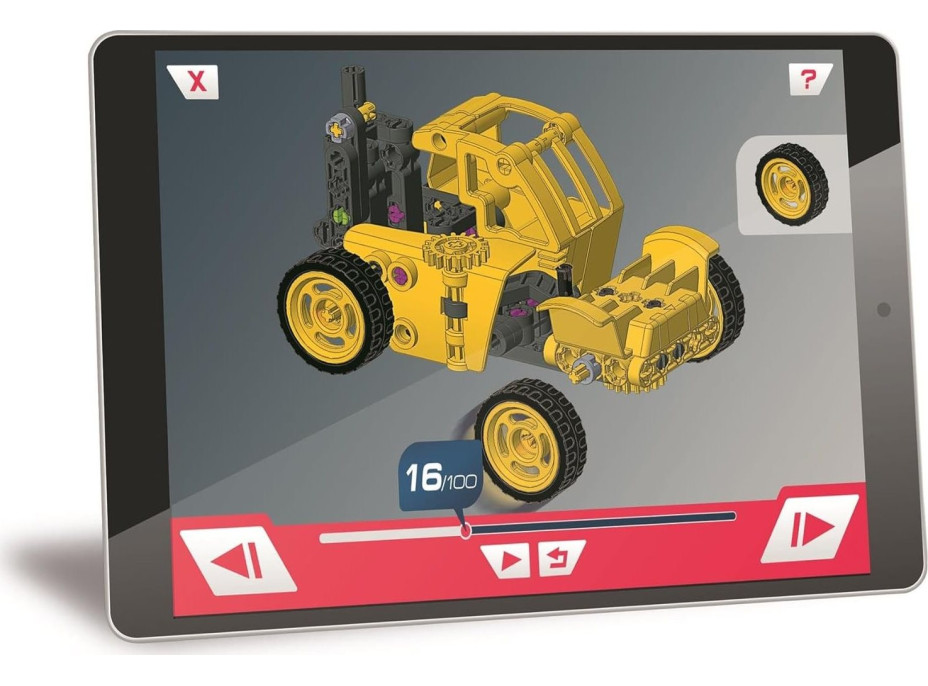 CLEMENTONI Science&Play Mechanické laboratórium Vysokozdvižný vozík