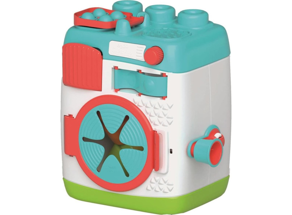 CLEMENTONI Soft Clemmy Vkladacia senzorická práčka s kockami