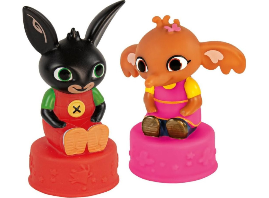 CLEMENTONI Soft Clemmy Vkladací senzorický autobus Bing s 8 kockami