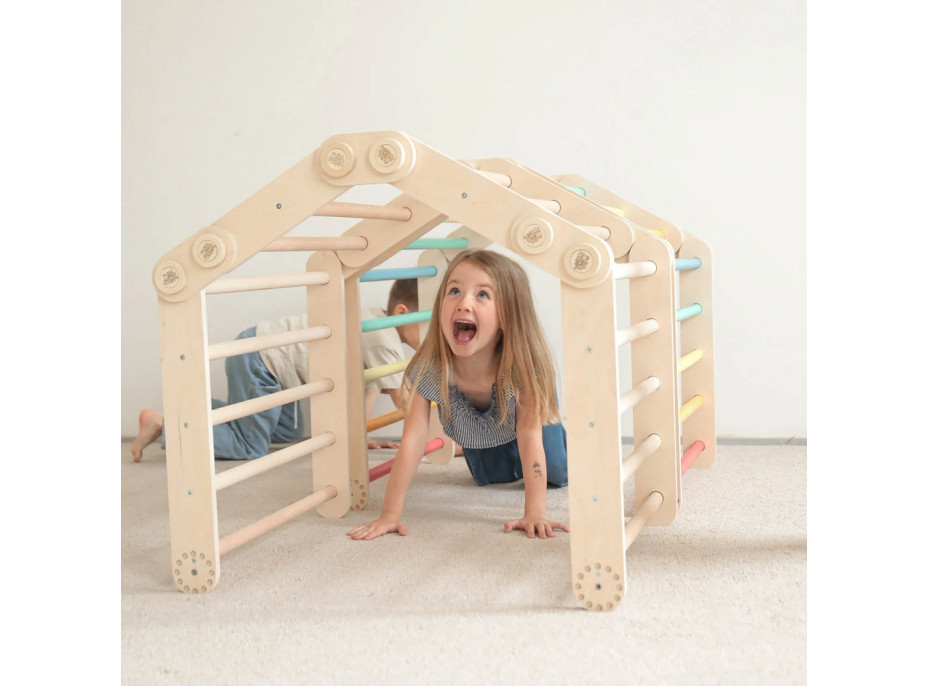 BusyKids Veľká skladacia lezecká zostava nelakovaná