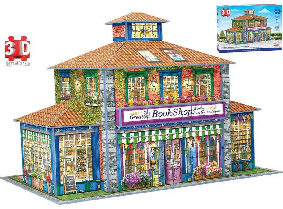 EUROGRAPHICS 3D puzzle Kníhkupectvo 1389 dielikov