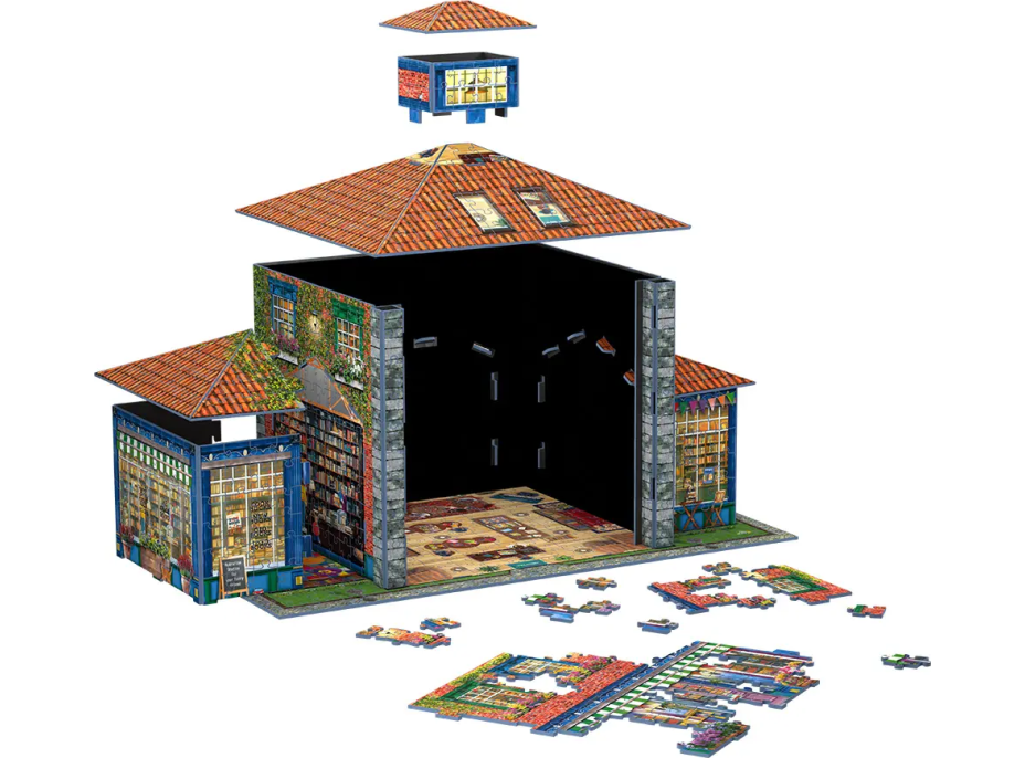 EUROGRAPHICS 3D puzzle Kníhkupectvo 1389 dielikov