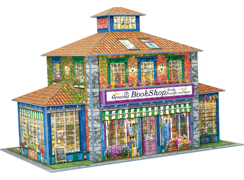 EUROGRAPHICS 3D puzzle Kníhkupectvo 1389 dielikov