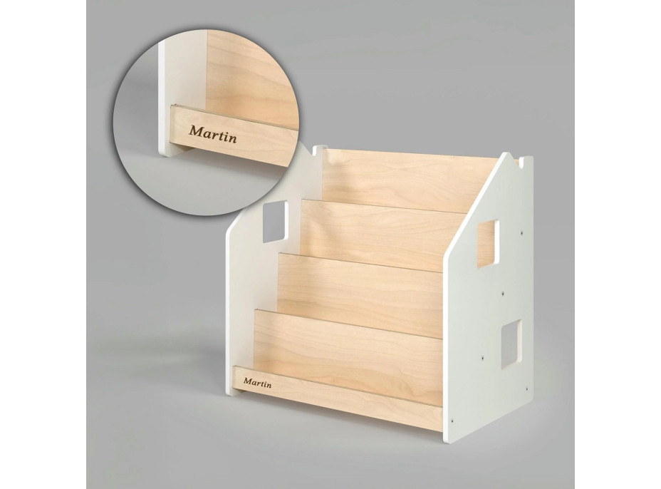 BusyKids Stojan na knihy biely