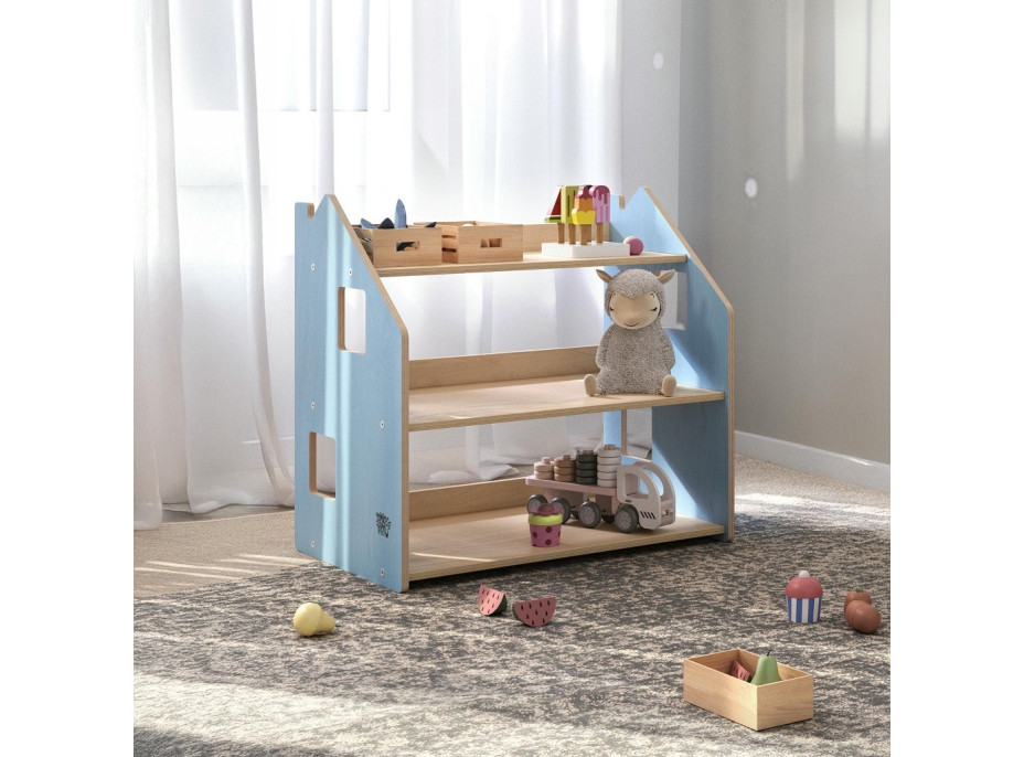 BusyKids Police na hračky modrá