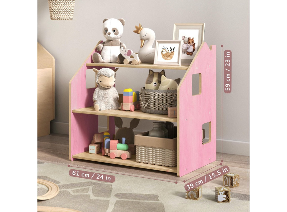 BusyKids Police na hračky ružová