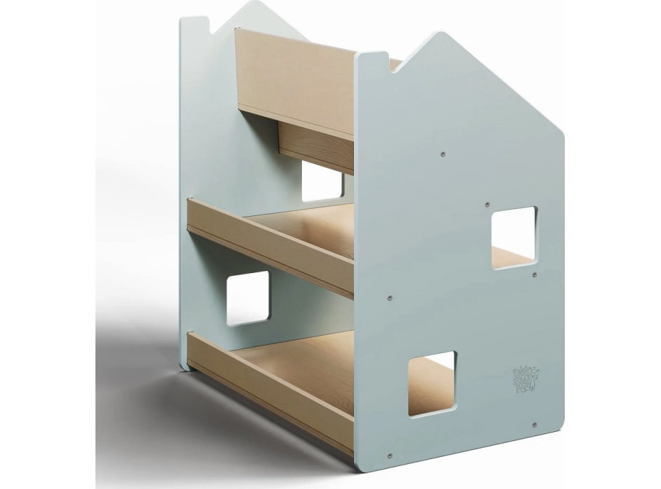 BusyKids Police na hračky a knihy modrá