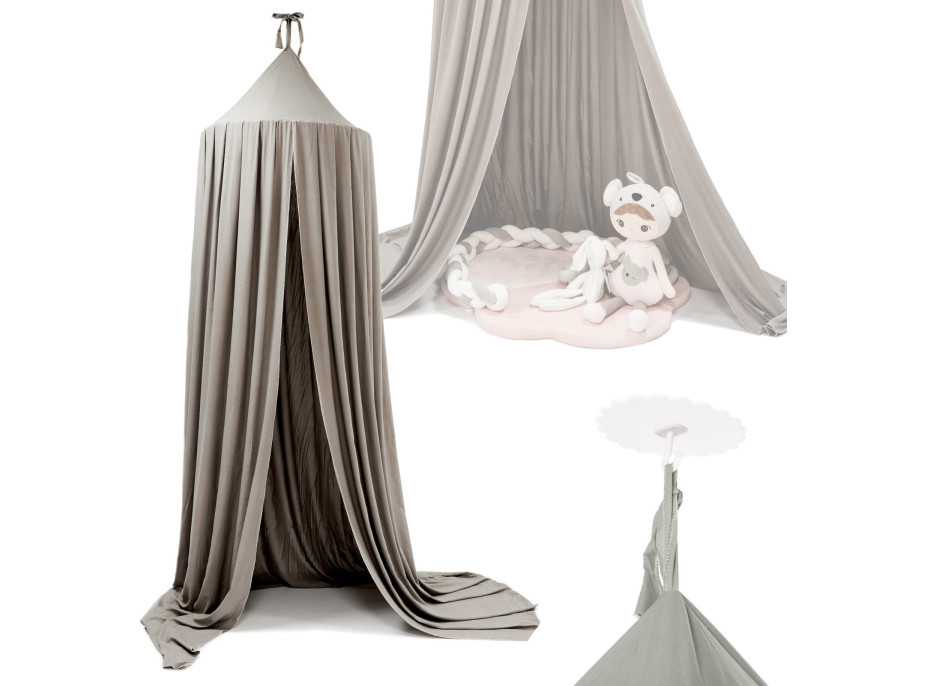 Baldachýn do detskej izby - šedý